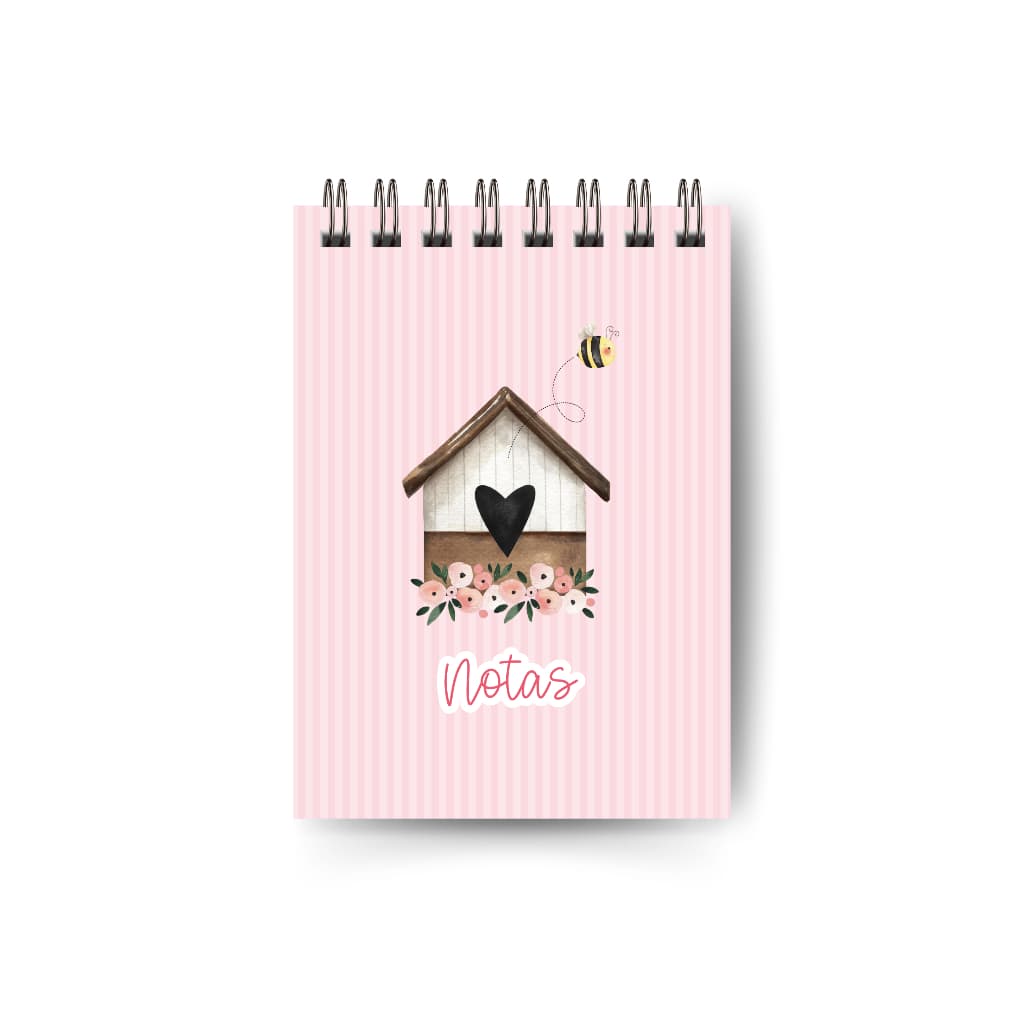 Bloquinho Caderno A6 Tema Jardim  Personalizado - PRODUTO PRÉ-ENCOMENDA