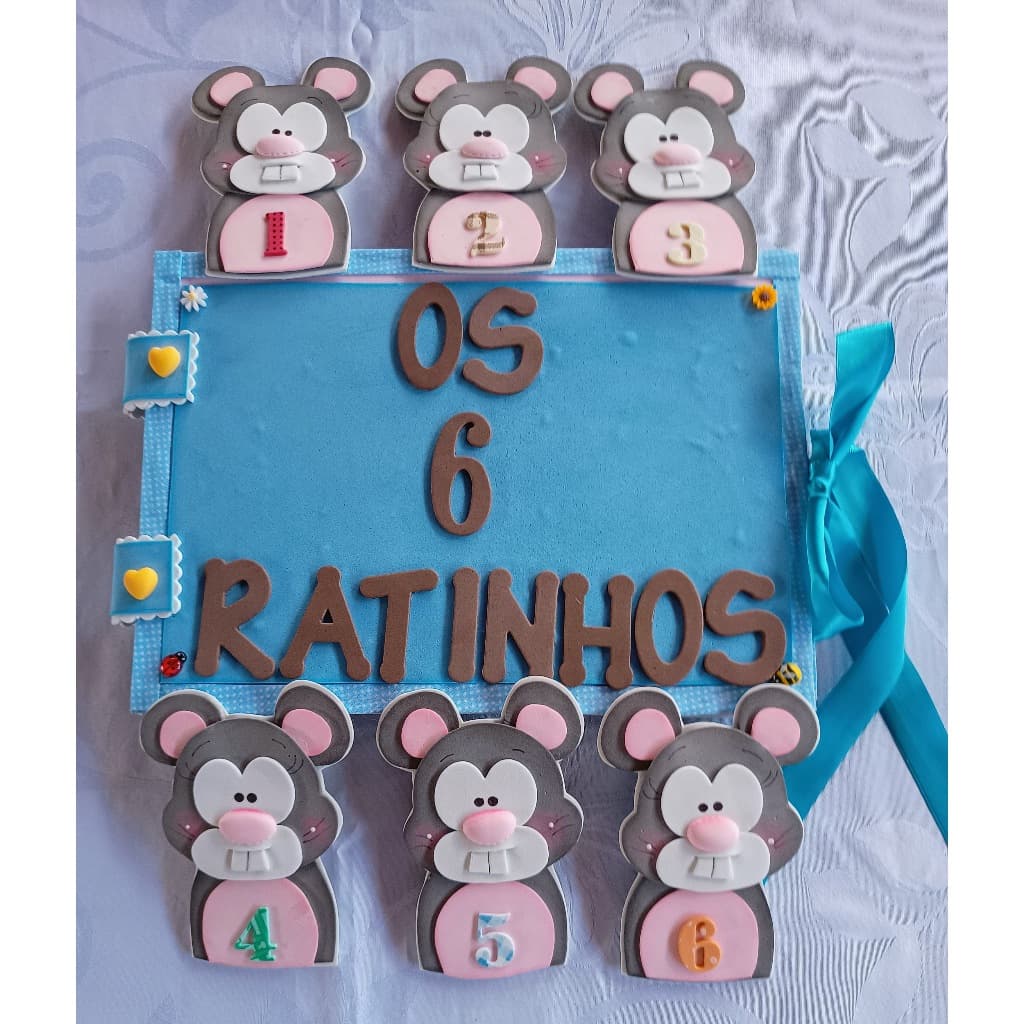 Recurso Pedagógico/Livro-cenário musical: Os 6 ratinhos/Código:101/25