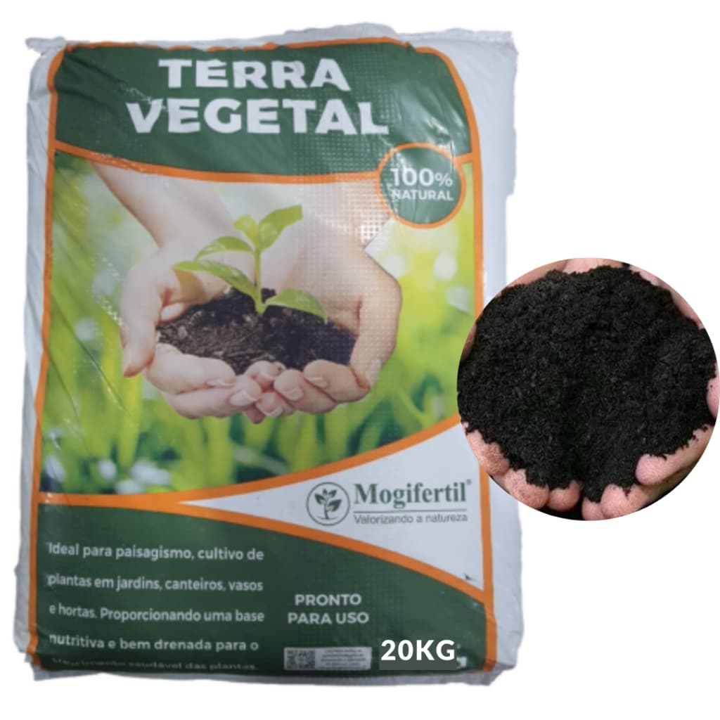 Terra Vegetal 20kg Adubada Mogifertil