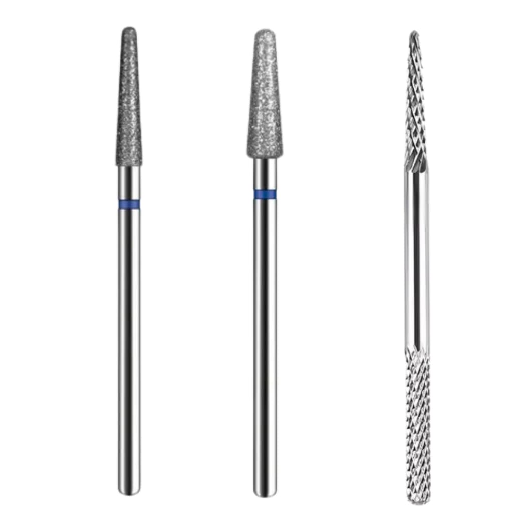 Kit de Brocas Profissional para unhas de gel Broca de tungstênio Agulha  Diamantada 718 720 Microdont Cuticula Cutilagem