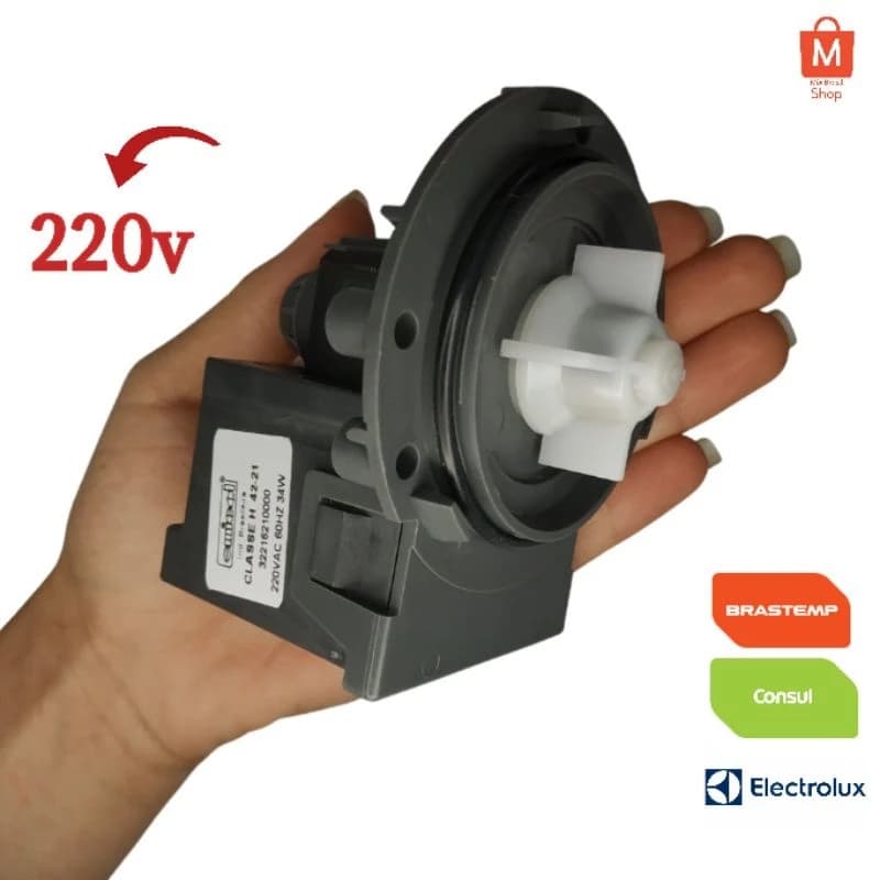Bomba maquina de lavar saida de agua universal Brastemp Consul 220v
