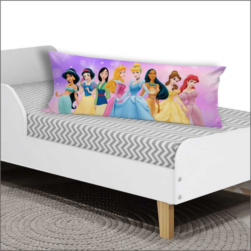 Capa de Travesseiro De Corpo Fronha Xuxinho Personalizada 0.90x0.30cm Quarto Princesa Disney