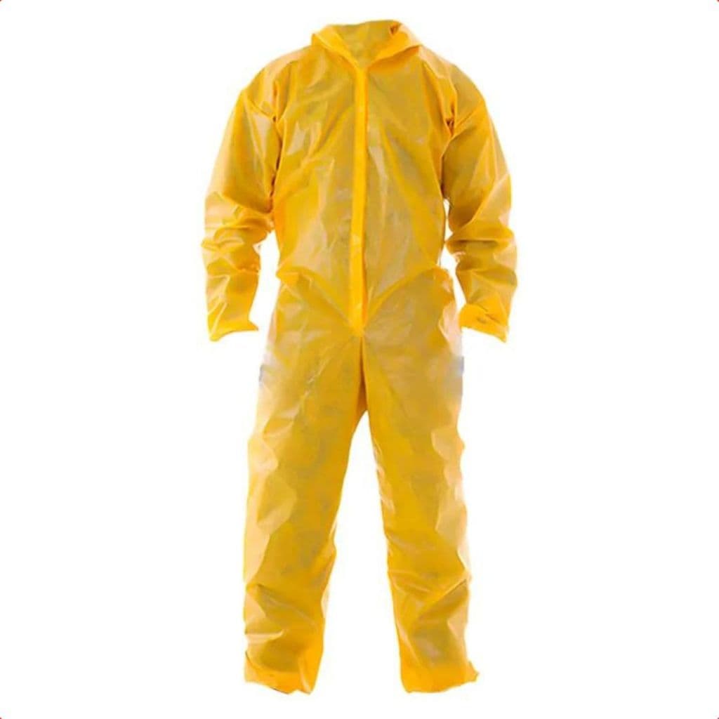 Macacão De Segurança Duvek 4000 Roupa Capuz Proteção Química Pintura Impermeavel