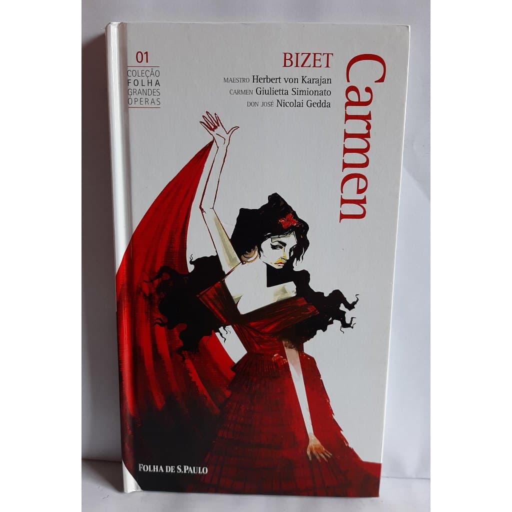 Livro Carmen - Bizet - Capa Dura - Acompanha 2 Cds