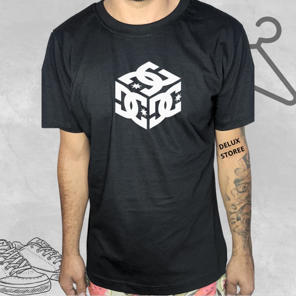Camisa Masculina Bàsica DC Camiseta Estampada 100% Algodão 30.1