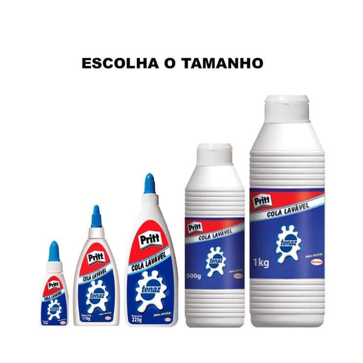 Cola Tenaz Pritt Branca Líquida Escolar Lavável Henkel (Escolha o Tamanho)