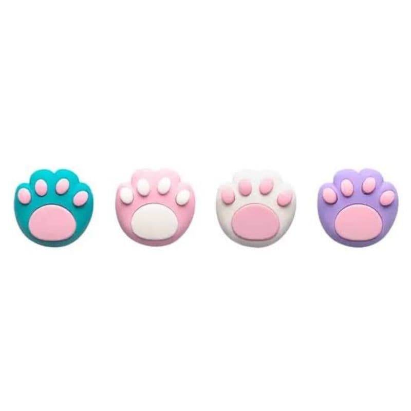 Conjunto 4 borrachas patinha de gato purrfect tris borracha escolar