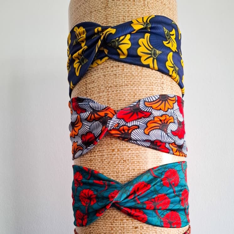 Faixa Headband Turbante Africana Capulana Turban Tiara Étnicas (1 UNIDADE / KIT 3 UNIDADES )