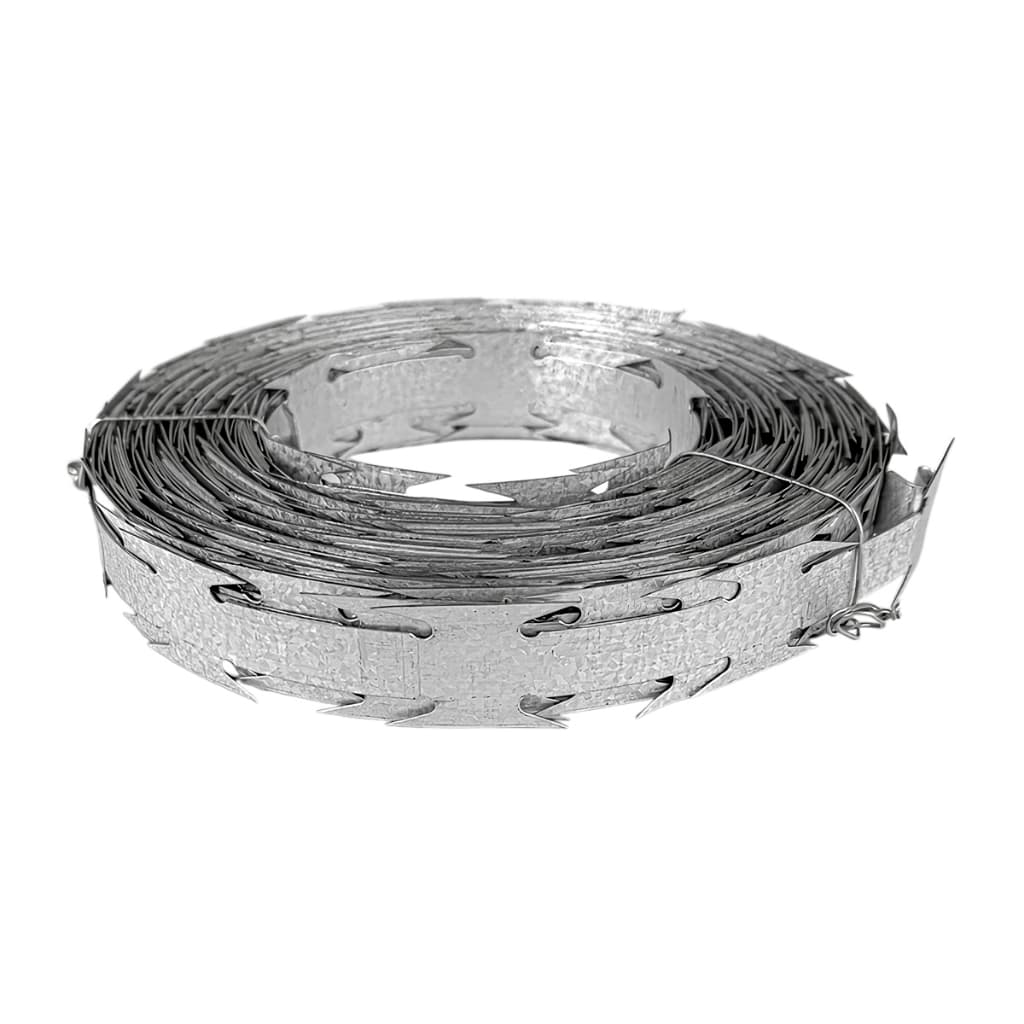 Concertina Linear Reta Perimetral Galvalume Rolo de 20 Metros, Lâmina de 28mm
