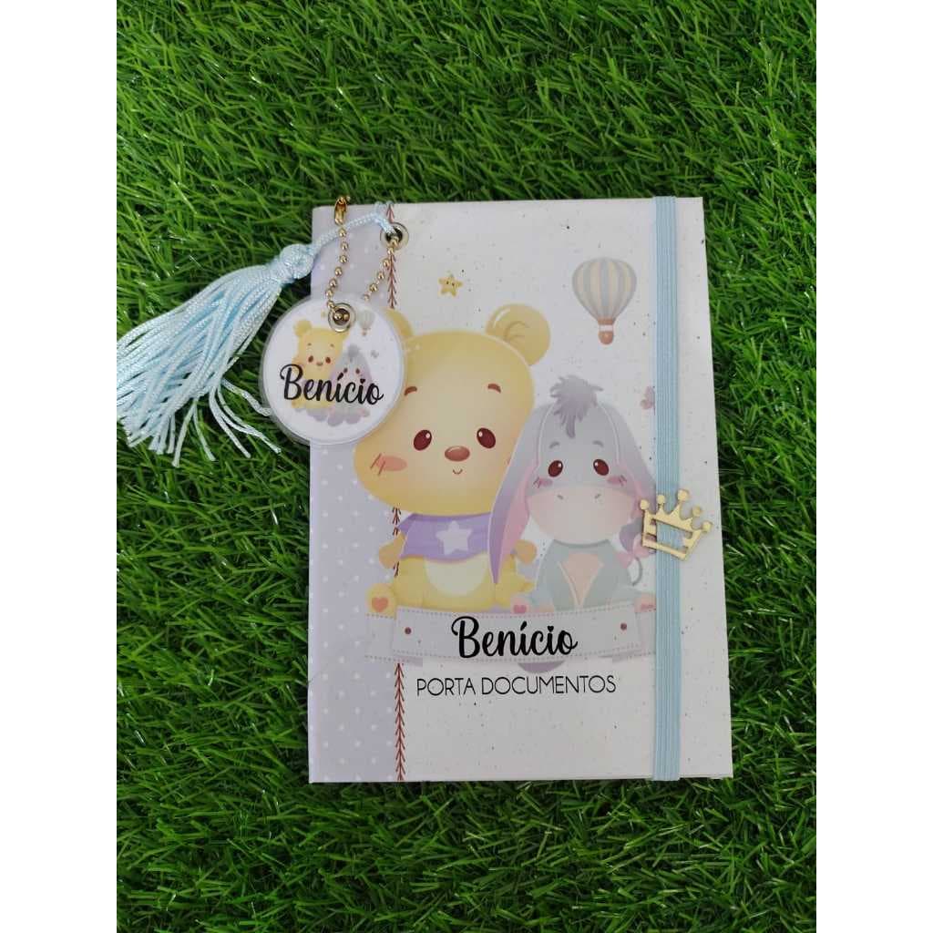 Porta Documentos Bebê Ursinho Pooh  TAMANHO PEQUENO A6
