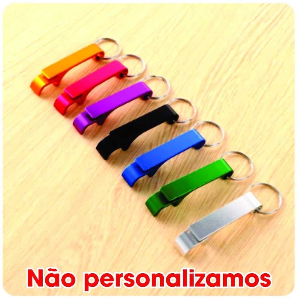 Kit 10, 20 ,30 ,40 Chaveiro Abridor Em Metal CORES para Lembrancinha e Brindes (NÃO PERSONALIZAMOS)