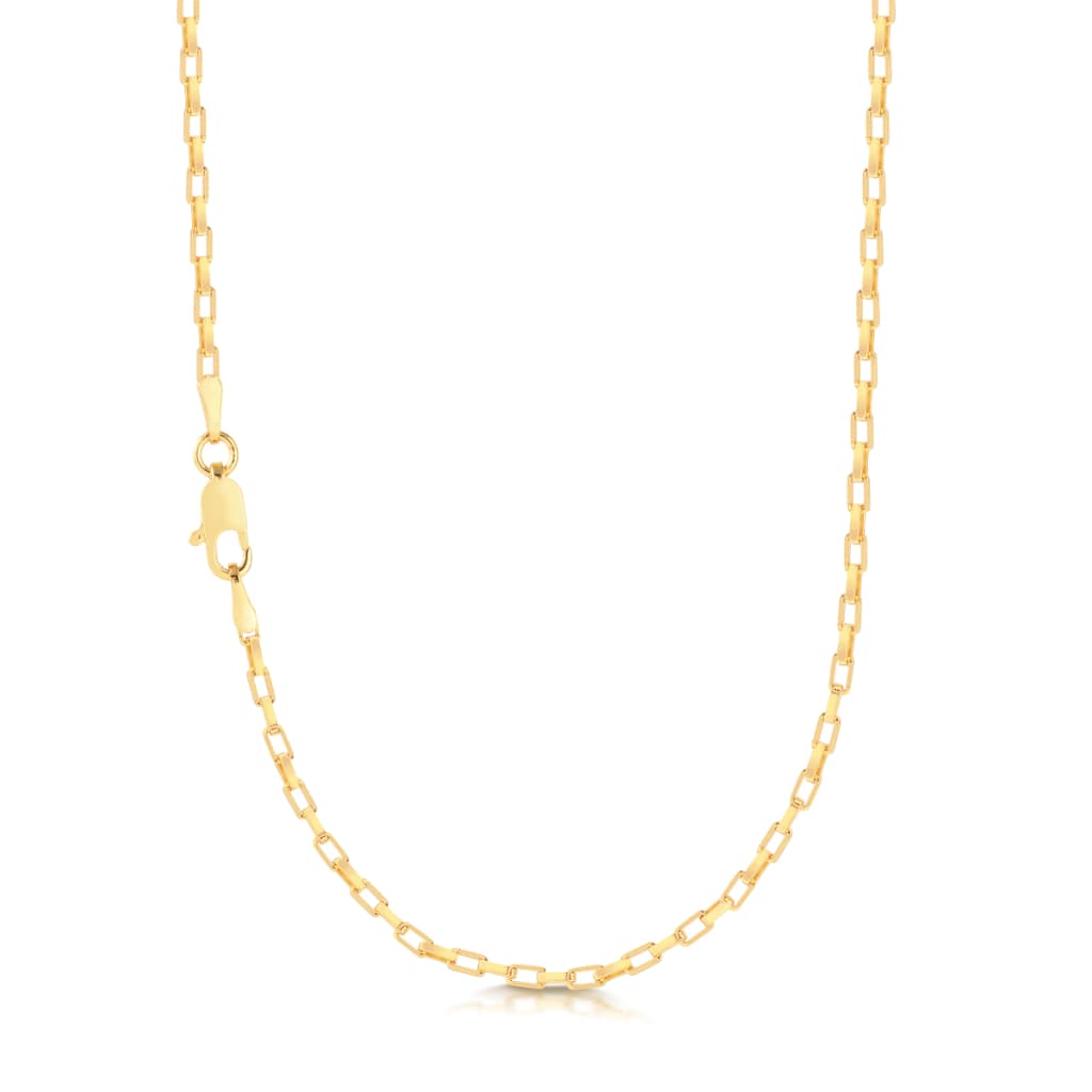 Corrente Masculina Elo Cadeado 70cm Banhada a Ouro 18k Fashion