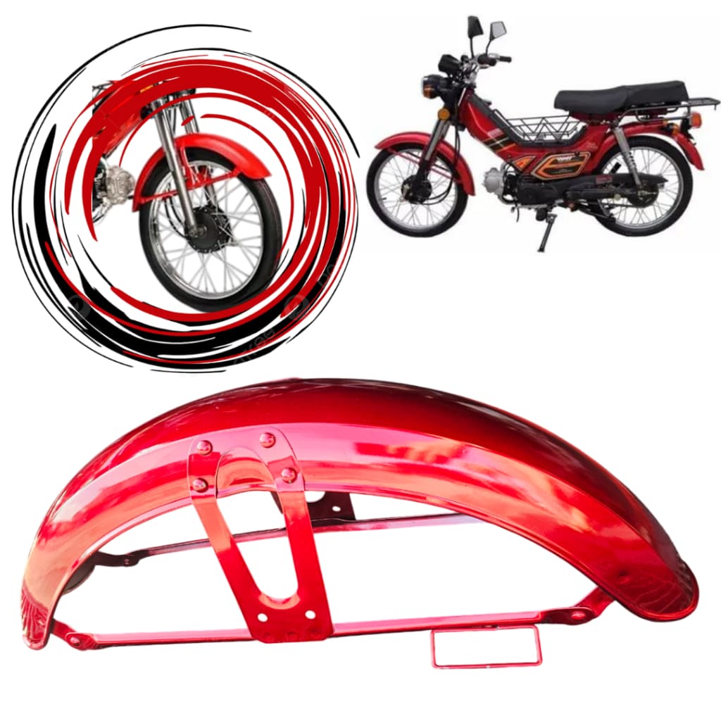 Paralama Dianteiro shineray XY 50 Magrelinha vermelho
