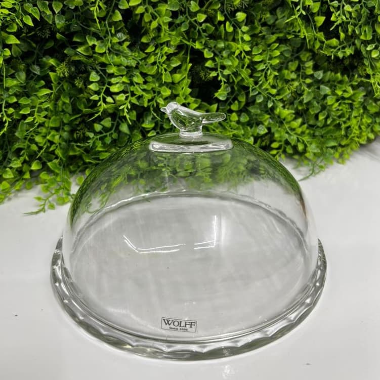 Queijeira Bird 20cm com Tampa Cristal Ecológico - Wolff