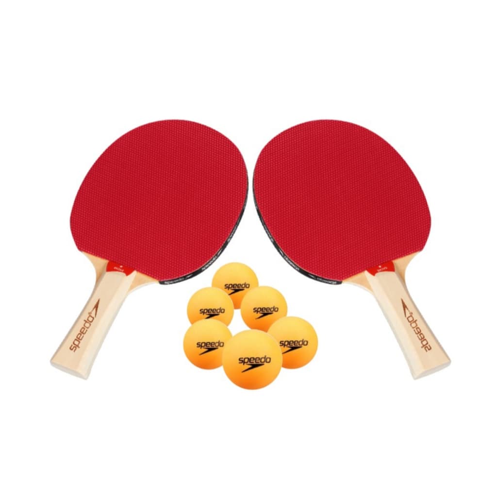 Kit Ping Pong Speedo Evoke - 2 Raquetes + 6 Bolas Lazer Tênis de Mesa