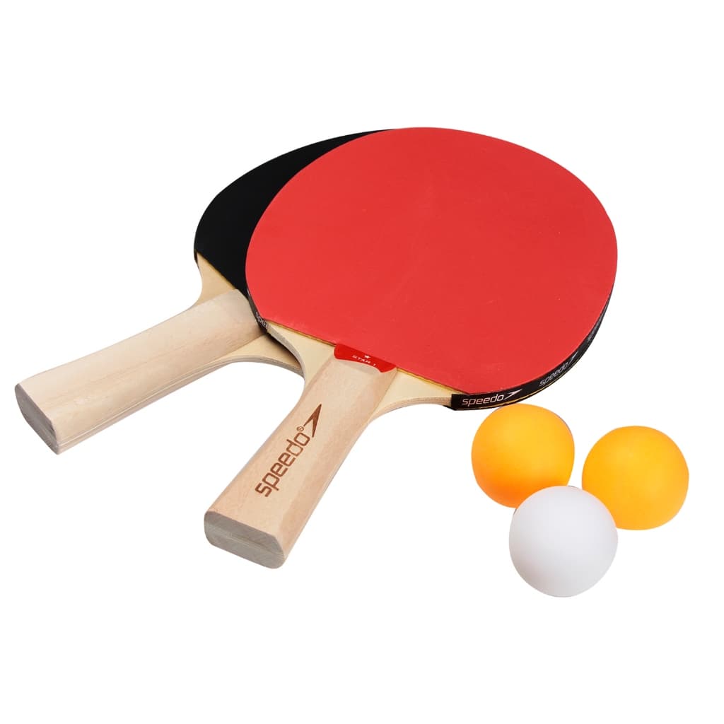 Kit Ping Pong Speedo Star - 2 Raquetes + 3 Bolas Tênis Mesa Lazer