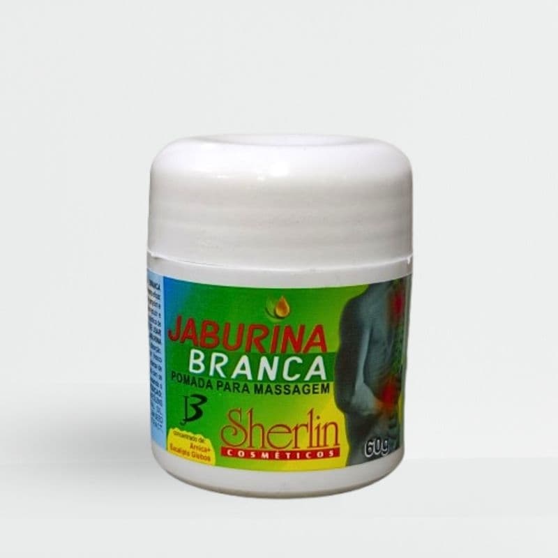Pomada para massagem Jaburina Branca Sherlin 60g