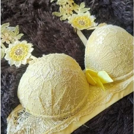 Sutiã Feminino Amarelo com Bojo – Conforto, Estilo e Sustentação! 💛