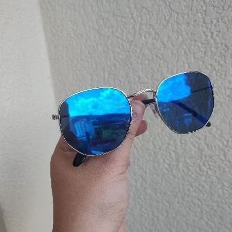 Óculos de Sol Masculino Azul Espelhado – Estilo Marcante, Proteção UV e Conforto