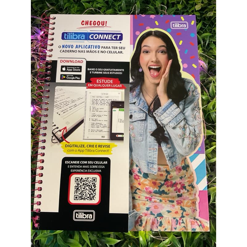Caderno connect capa dura com 80 folhas - luluca