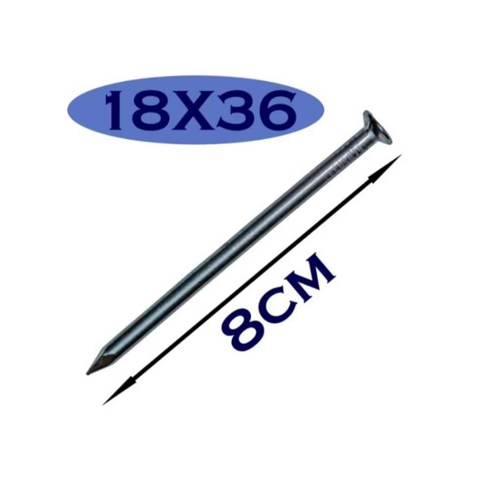 PREGO 18X36 CABEÇA SIMPLES EMBALAGEM COM 1KG