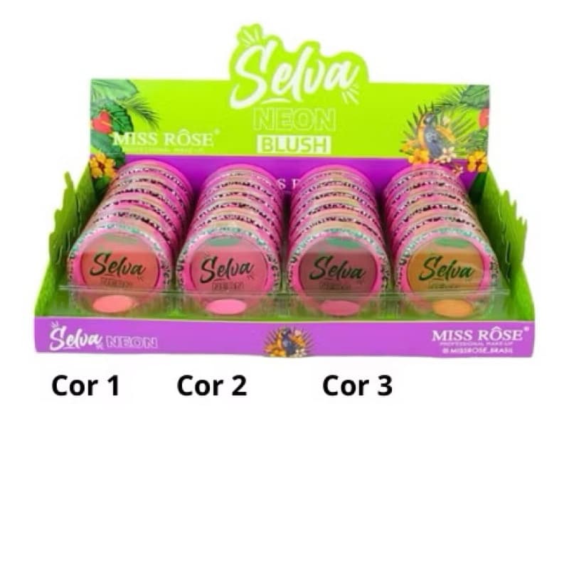 BLUSH COMPACTO SELVA NEON MISS ROSE COR 02
