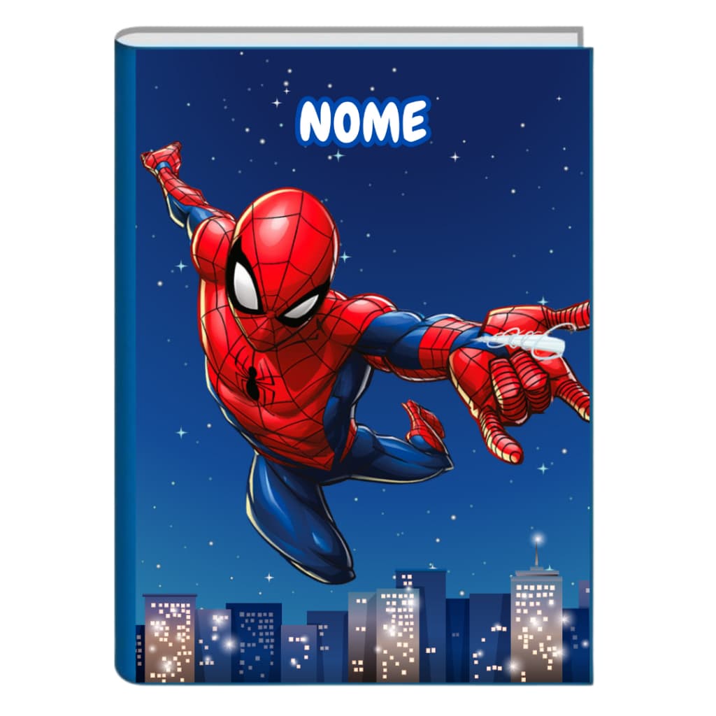 Caderno de Brochura Personalizado Homem Aranha - 96 folhas - GRANDE