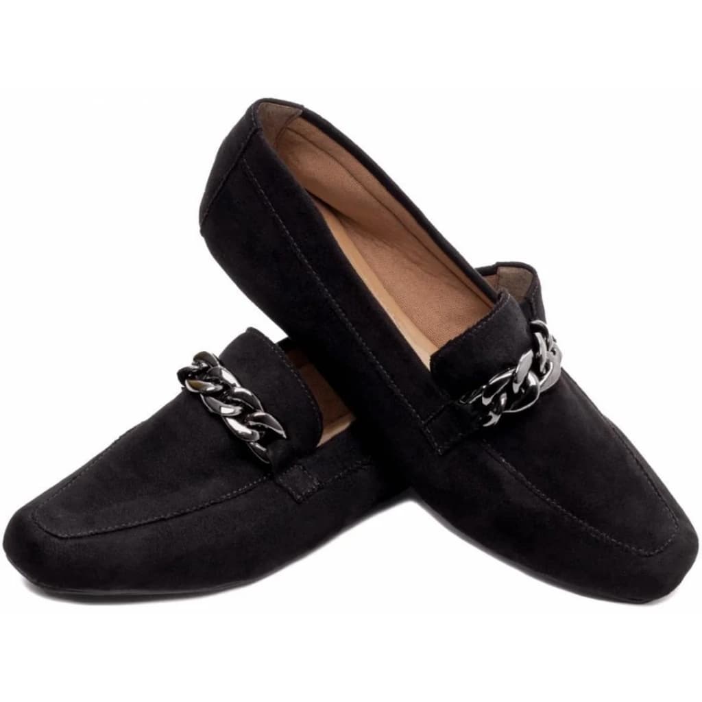 Sapato Mocassim Feminino Camurça Rosa ou Preto Nº36