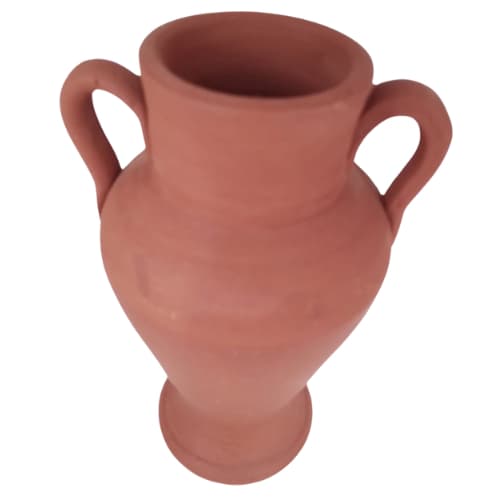 Jarro Quartinha De Barro Cerâmica Com Alça 20x7cm