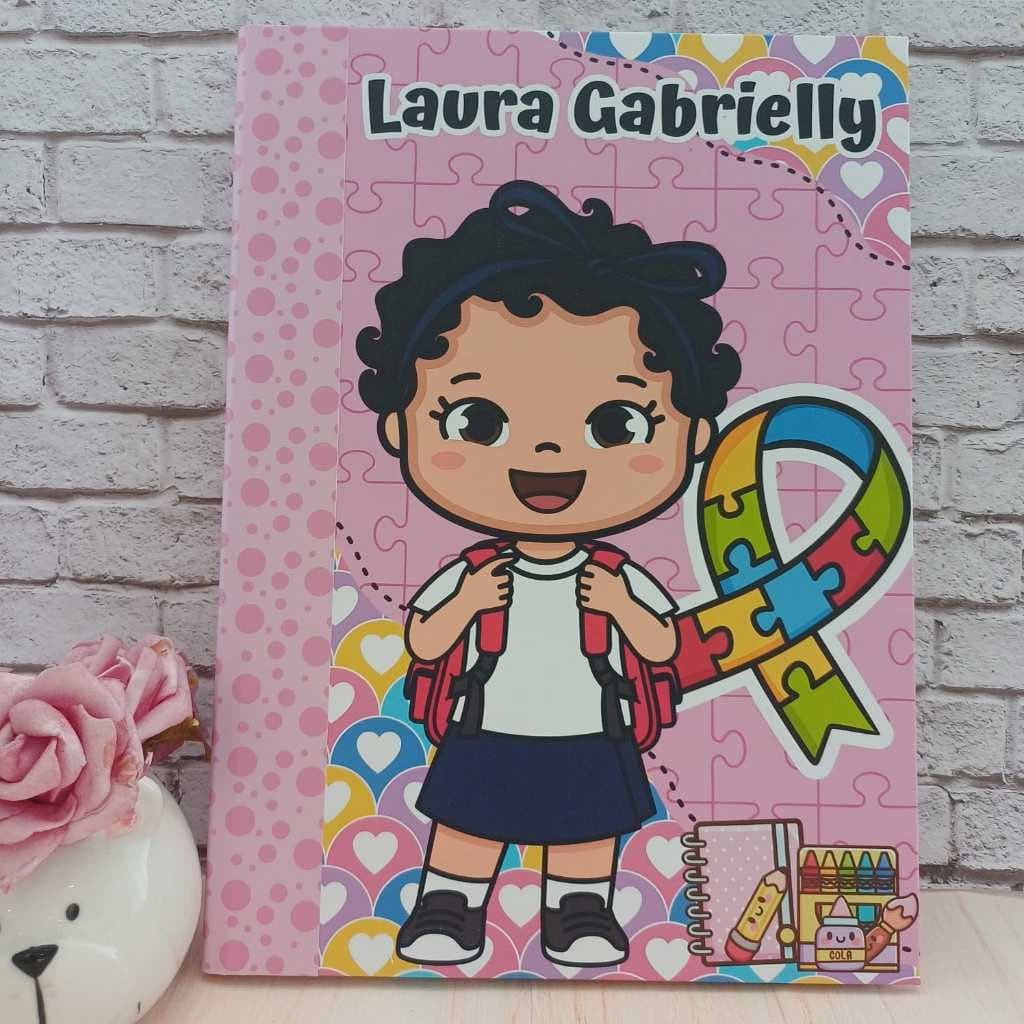 CADERNO BROCHURA GRANDE PAUTA PADRÃO TEMA AUTISMO "INFORMAÇÕES IMPORTANTES ESTÃO NA DESCRIÇÃO" ENVIO EM 15 DIAS ÚTEIS