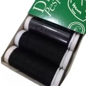 Linha de Costura Drima Pesponto 10 Unidades Cores Preta ou Branca- 30 Metros