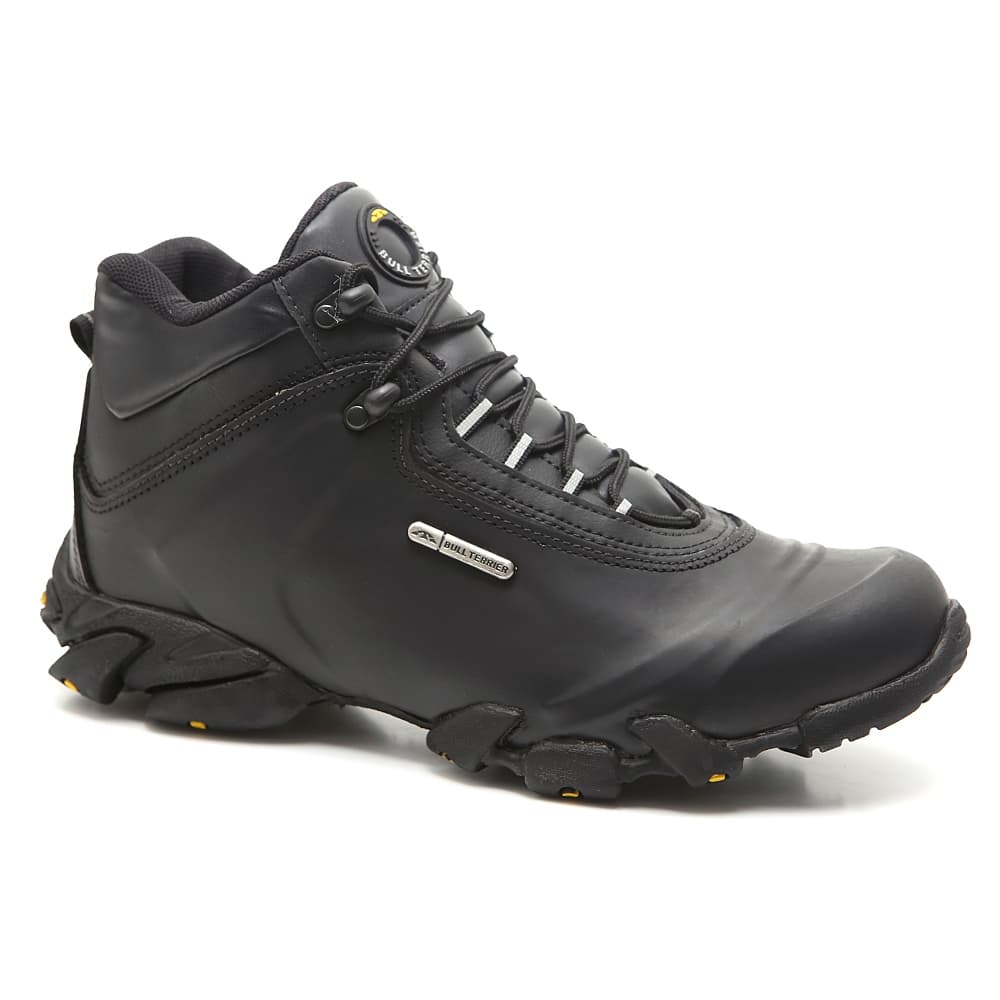 Bota De Couro Bull Terrier Atack Original Casual Trilha Moto Camping Trekking