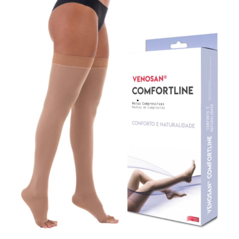 Meia Venosan Comfortline 7/8 20-30 mmHg Cor Bege