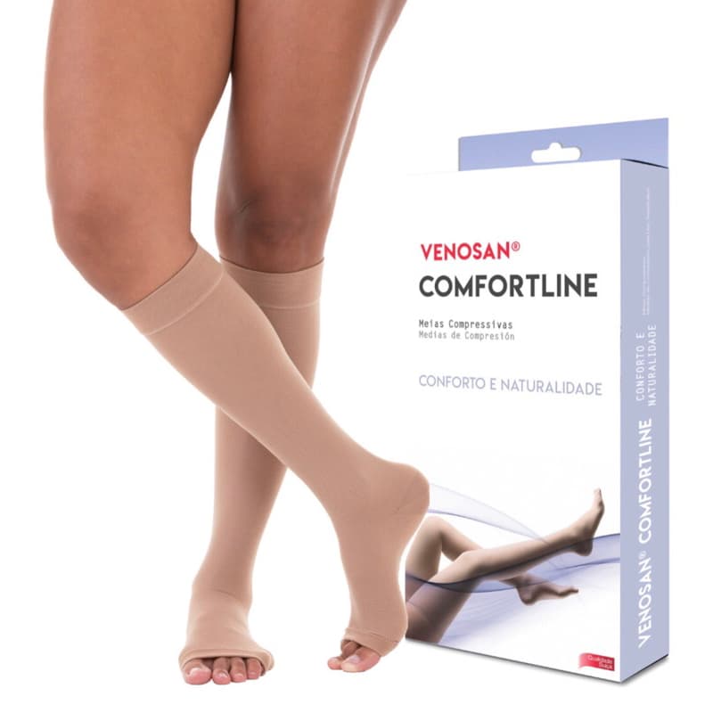 Meia Venosan Comfortline 3/4 20-30 mmHg Cor Bege