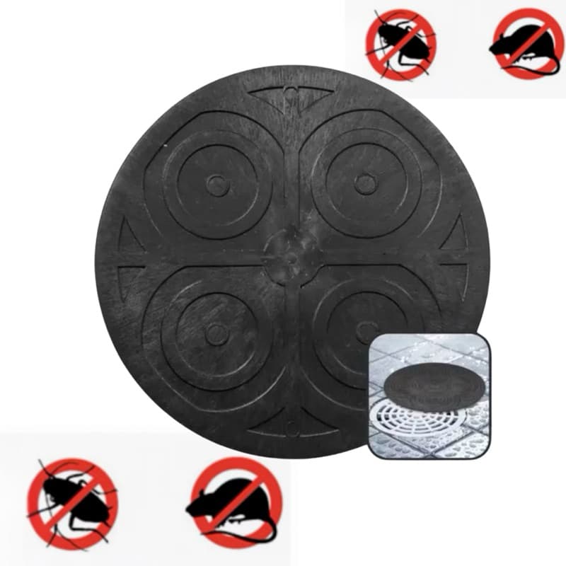Protetor Tampa Ralo Mau Cheiro Barata Inseto Redondo 20cm Pvc Alta Qualidade