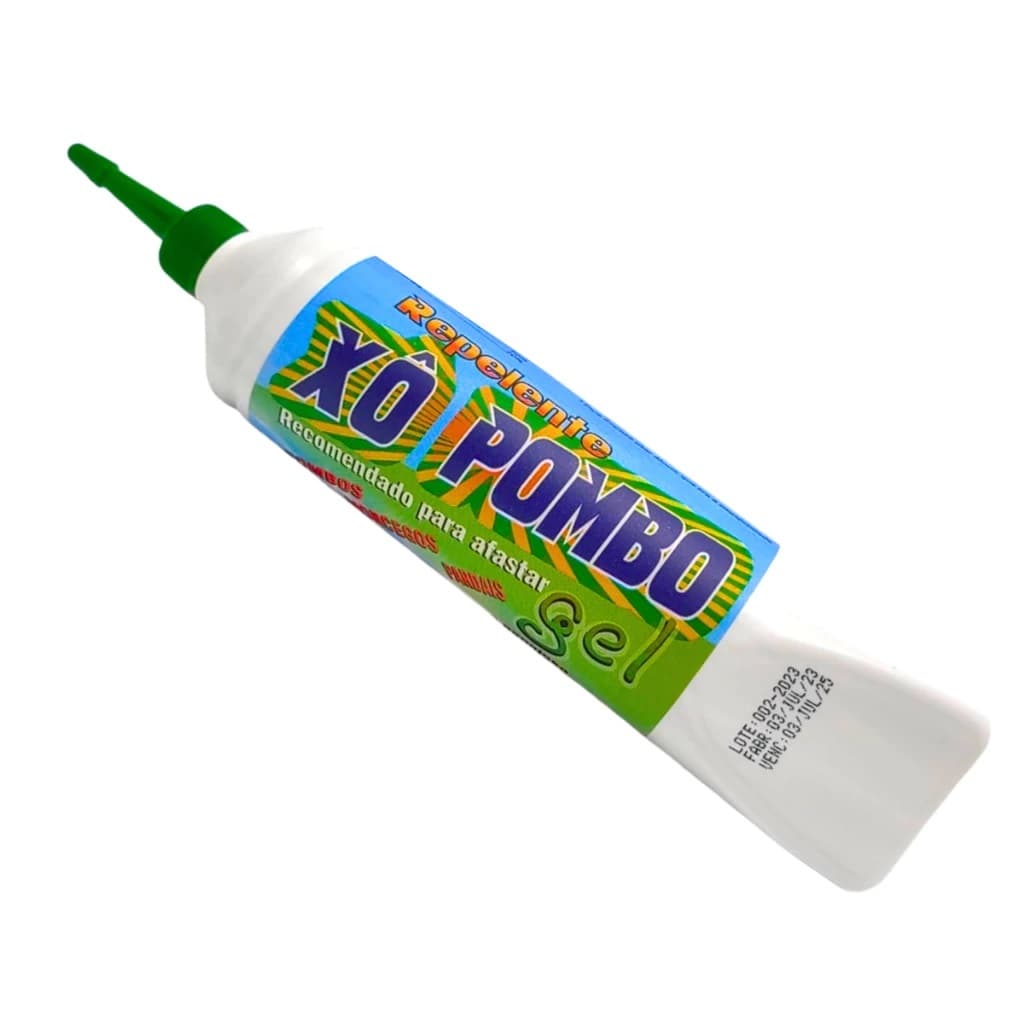 REPELENTE XÔ POMBO GEL 250 GRAMAS Gel repelente para o controle de pombos, morcegos e pardais