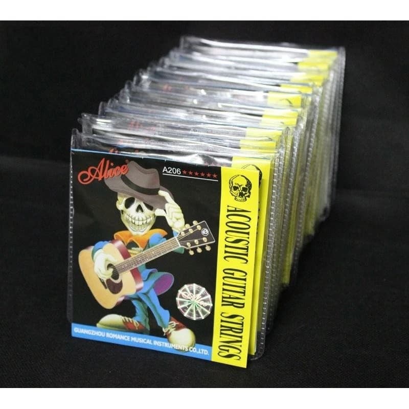 A206 Alice Conjuntos Corda De Bronze Para Guitarra Violão Acústica De Aço Inoxidável Alice A206 Phosphor 1st-6th 011