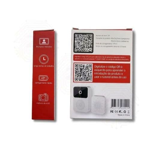 Campainha X9 Camera Wifi Interfone Inteligente Celular Audio