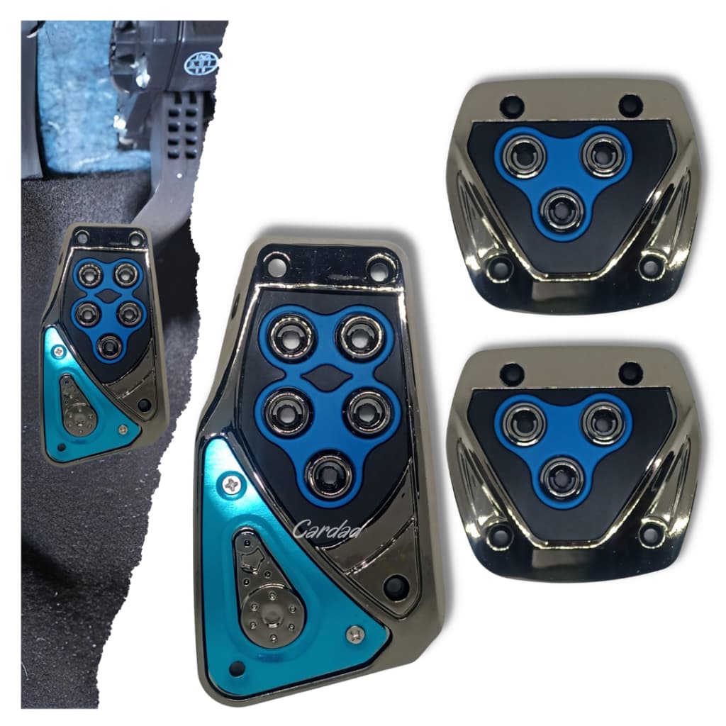 Kit 3 peças pedaleiras esportiva automotiva para carro embreagem freio acelerador universal