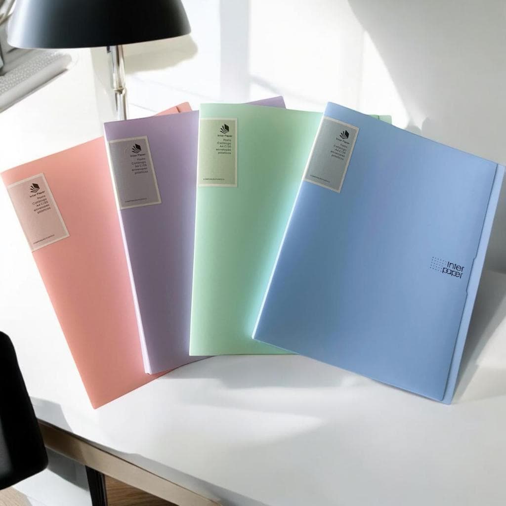Pasta Plástico Catálogo A4 Envelopes Plástico*Interponte