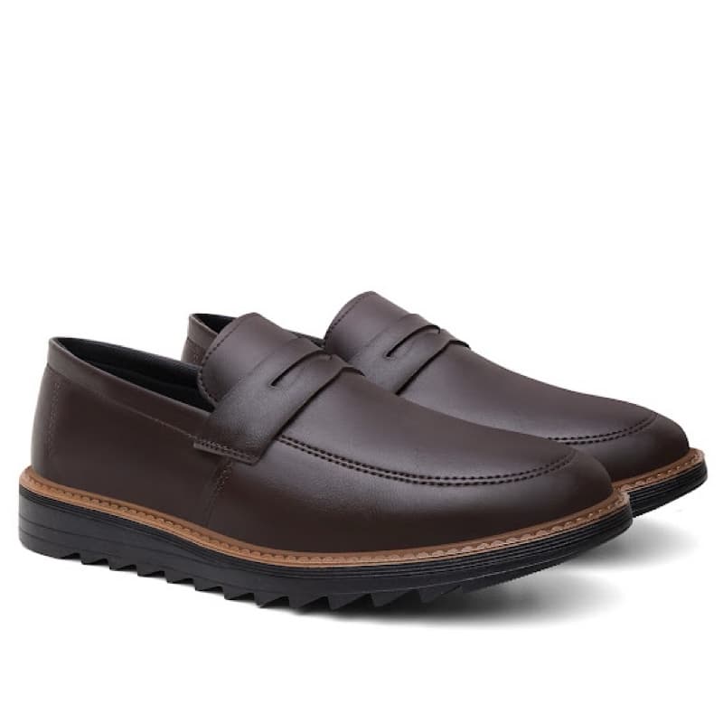 Sapato Casual Oxford Derby Loafer Masculino