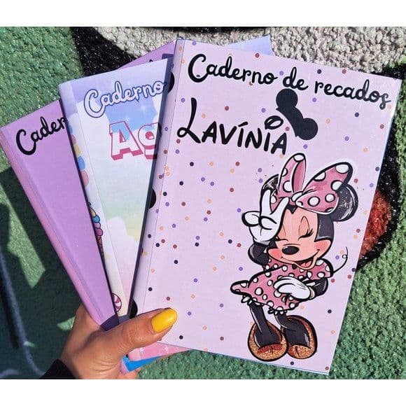 Caderno Pequeno 1/4 Brochura Personalizado