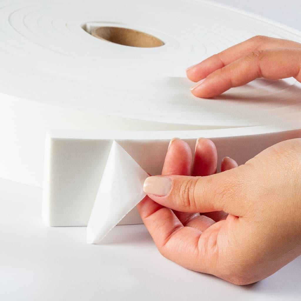 Fita de Vedação em EVA Branco - 70mm x 5mm x 5m