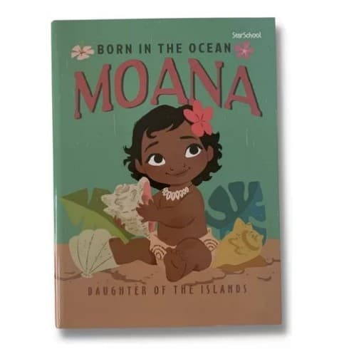 Caderno Grande Capa Dura Brochurão 80 Fls - Moana 20x27cm Escolas Anotações