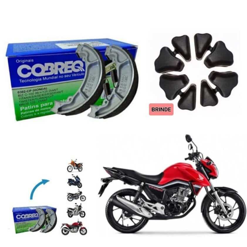 KIT LONA COBREQ + BUCHA DA COROA HONDA CG TITAN FAN START MIX CARGO 125 150 160 CB300 - TWISTER 250