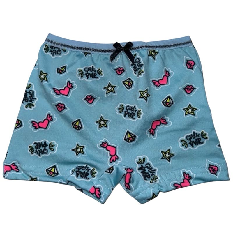 kit 05 calcinha  Box infantil luxo com laço