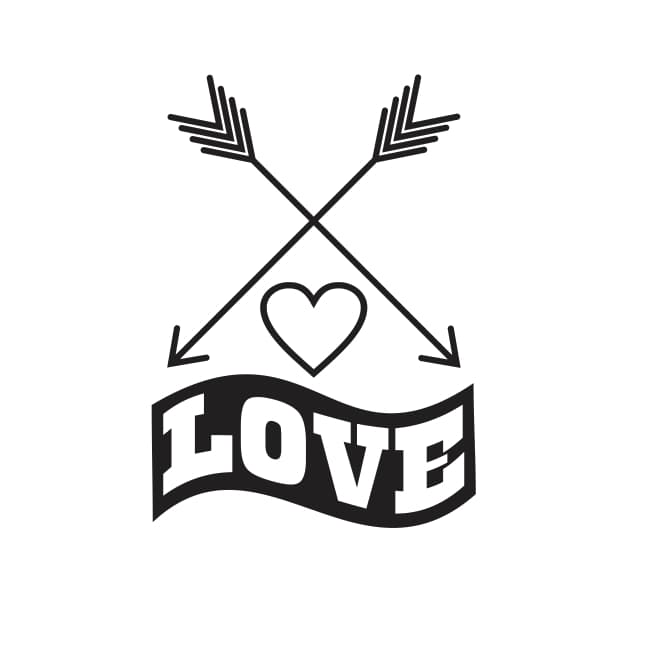 ADESIVO PAREDE DECORATIVO FRASE LOVE QUARTO 48CM
