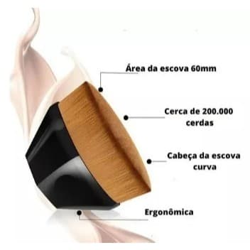Pincel de Maquiagem Multifuncional Hexagonal com Estojo