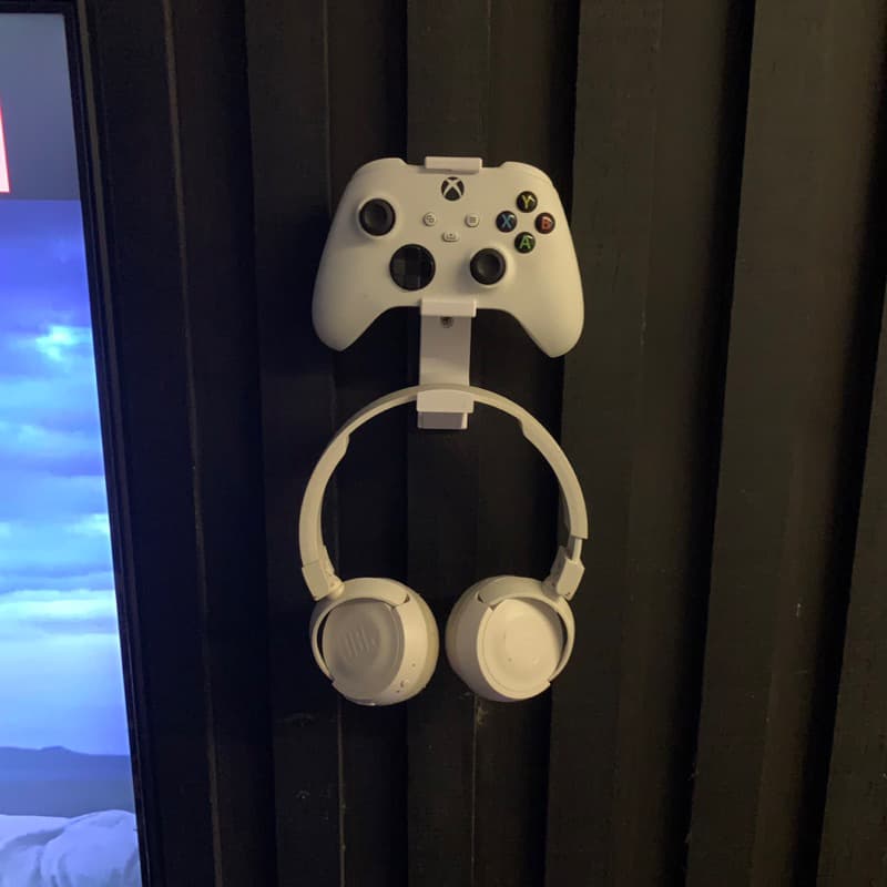 Suporte Headphone e Controle para Xbox de parede