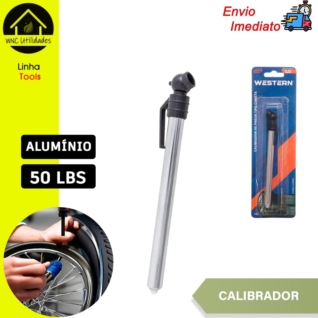 Calibrador Tipo Caneta De Pressão Pneu Moto Carro Bicicleta